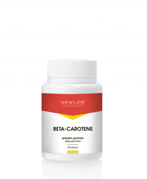 BETA - CAROTENE | БЕТА-КАРОТИН | 60 РОСЛИННИХ КАПСУЛ У БАНОЧЦІ